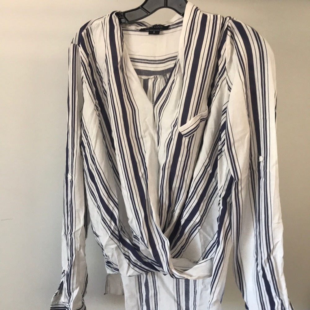 Striped long-sleeve shirt